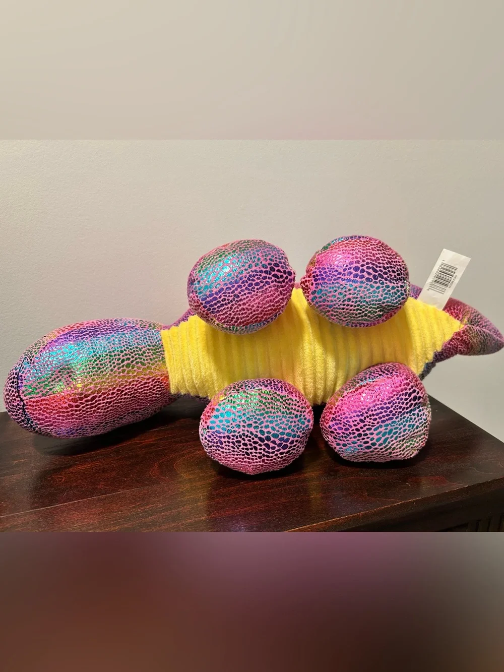 HugMe Rainbow Sparkling Dinosaur Plush 22